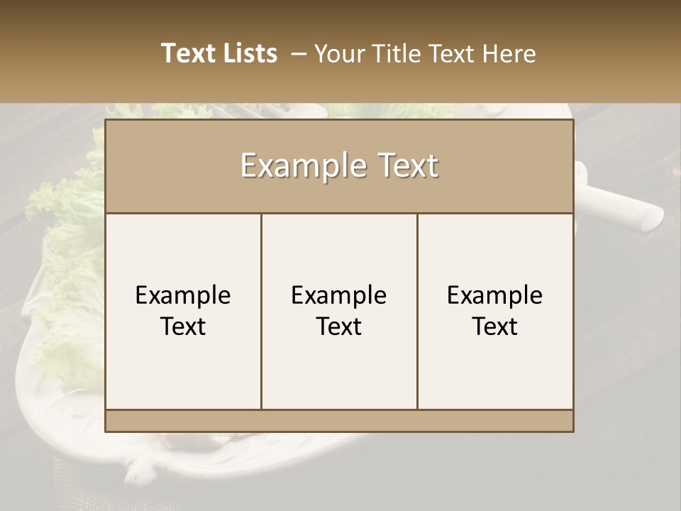 A White Plate Topped With A Piece Of Fish Next To Lettuce PowerPoint Template