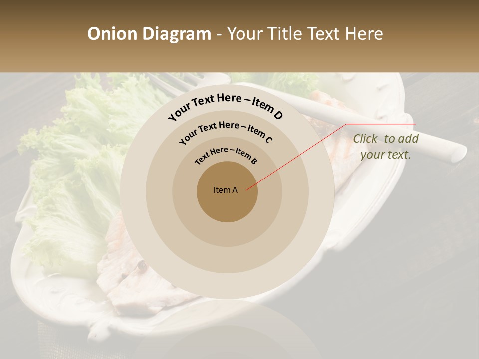 A White Plate Topped With A Piece Of Fish Next To Lettuce PowerPoint Template