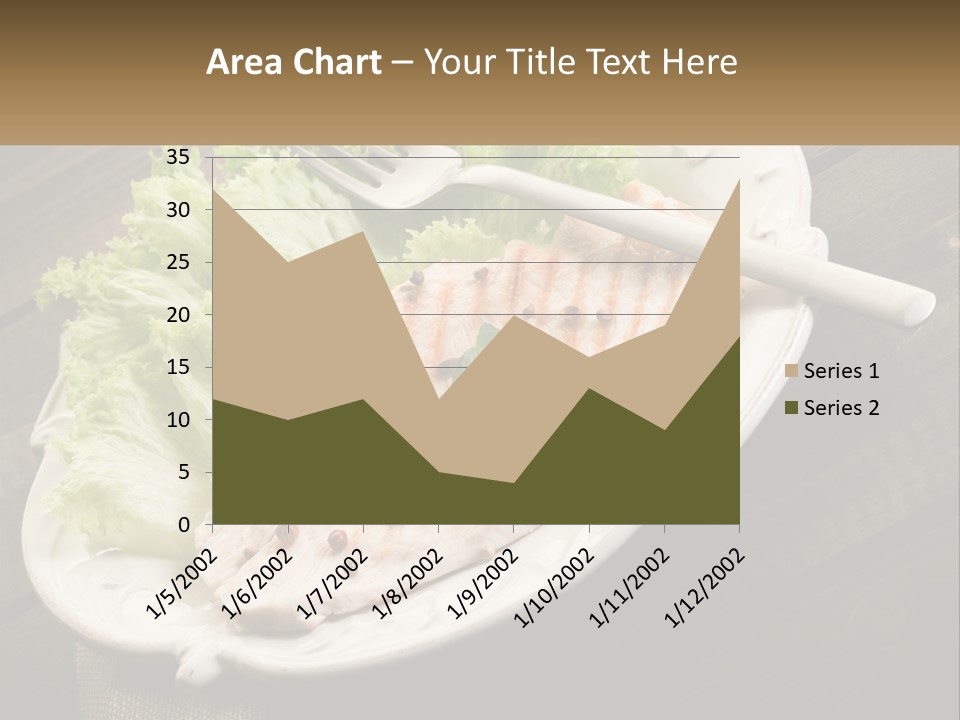 A White Plate Topped With A Piece Of Fish Next To Lettuce PowerPoint Template