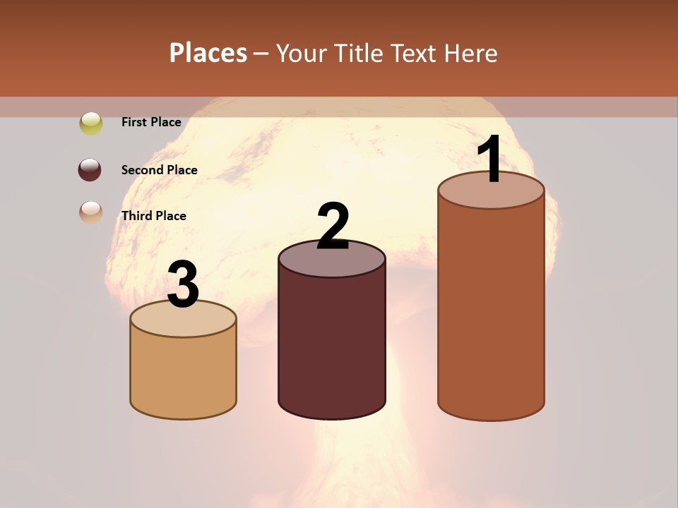 A Nuclear Powerpoint Presentation Is Shown PowerPoint Template