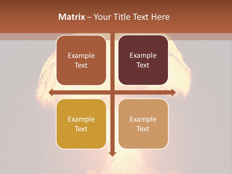 A Nuclear Powerpoint Presentation Is Shown PowerPoint Template