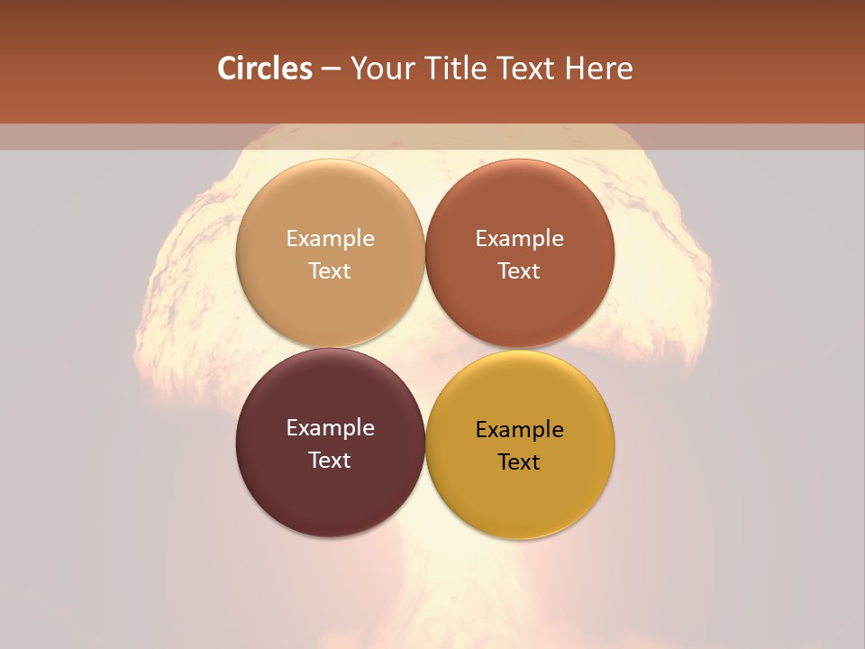 A Nuclear Powerpoint Presentation Is Shown PowerPoint Template