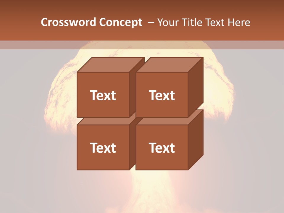 A Nuclear Powerpoint Presentation Is Shown PowerPoint Template
