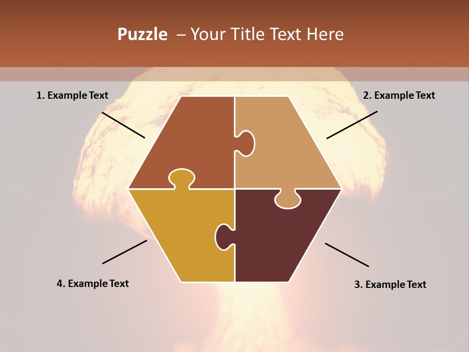 A Nuclear Powerpoint Presentation Is Shown PowerPoint Template