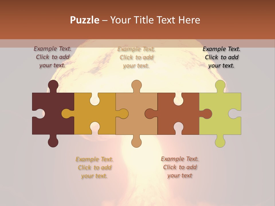A Nuclear Powerpoint Presentation Is Shown PowerPoint Template