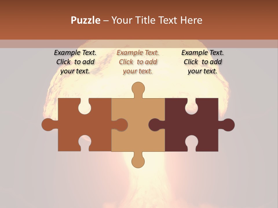 A Nuclear Powerpoint Presentation Is Shown PowerPoint Template