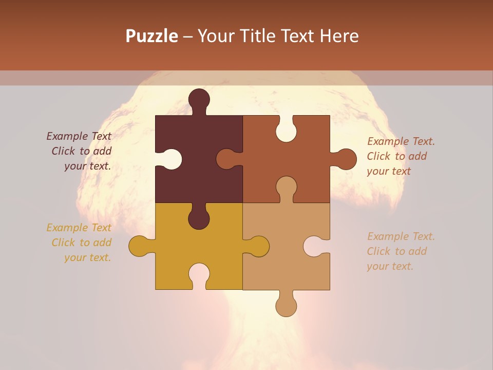 A Nuclear Powerpoint Presentation Is Shown PowerPoint Template