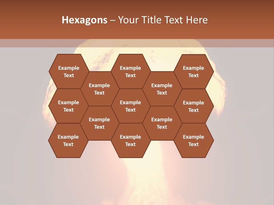 A Nuclear Powerpoint Presentation Is Shown PowerPoint Template