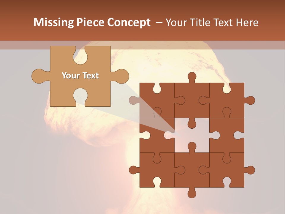 A Nuclear Powerpoint Presentation Is Shown PowerPoint Template
