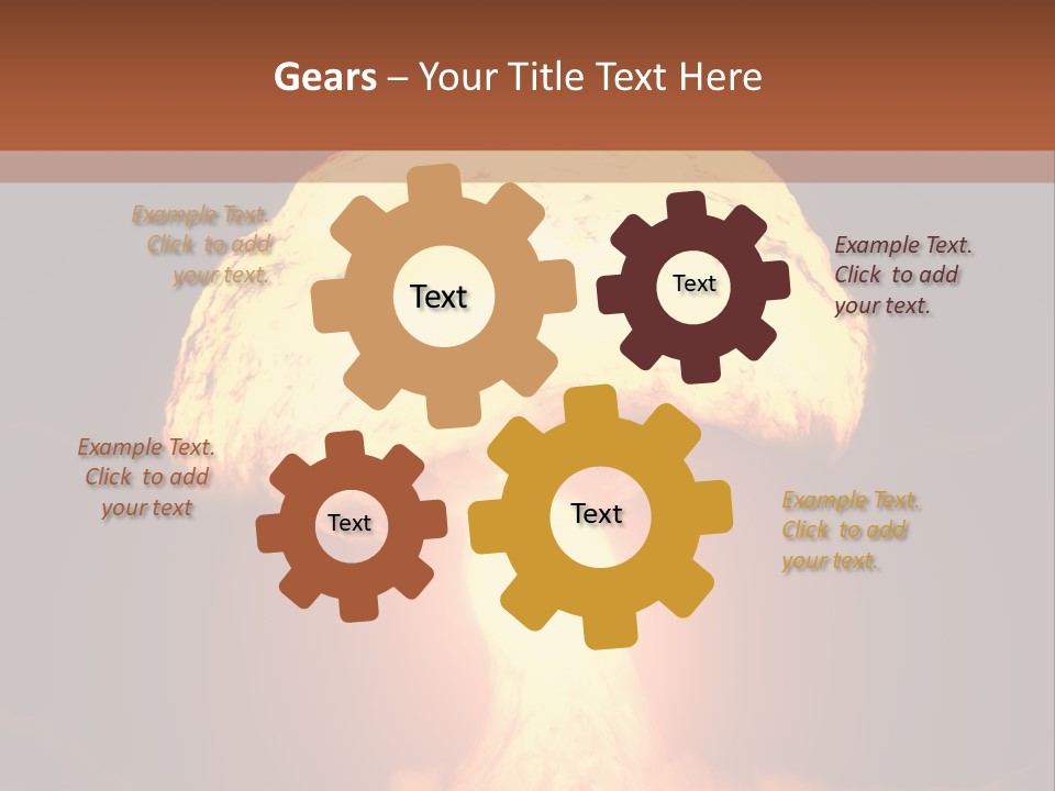 A Nuclear Powerpoint Presentation Is Shown PowerPoint Template