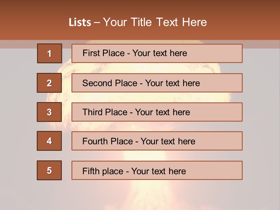 A Nuclear Powerpoint Presentation Is Shown PowerPoint Template