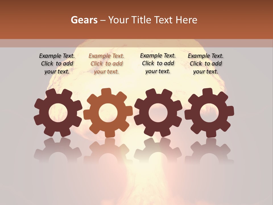 A Nuclear Powerpoint Presentation Is Shown PowerPoint Template