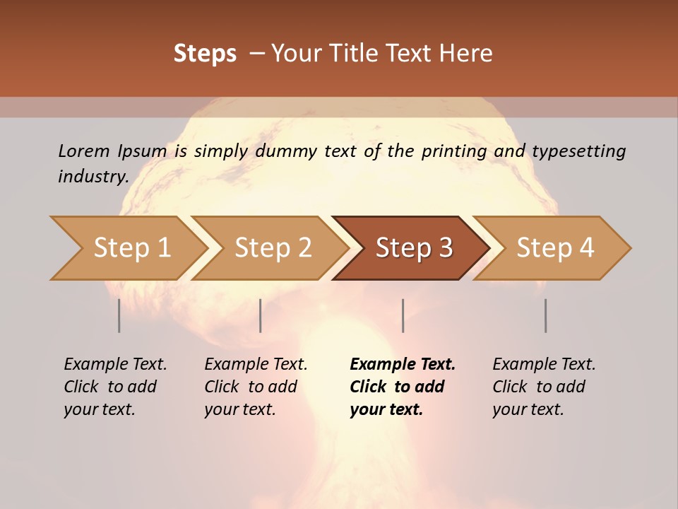 A Nuclear Powerpoint Presentation Is Shown PowerPoint Template