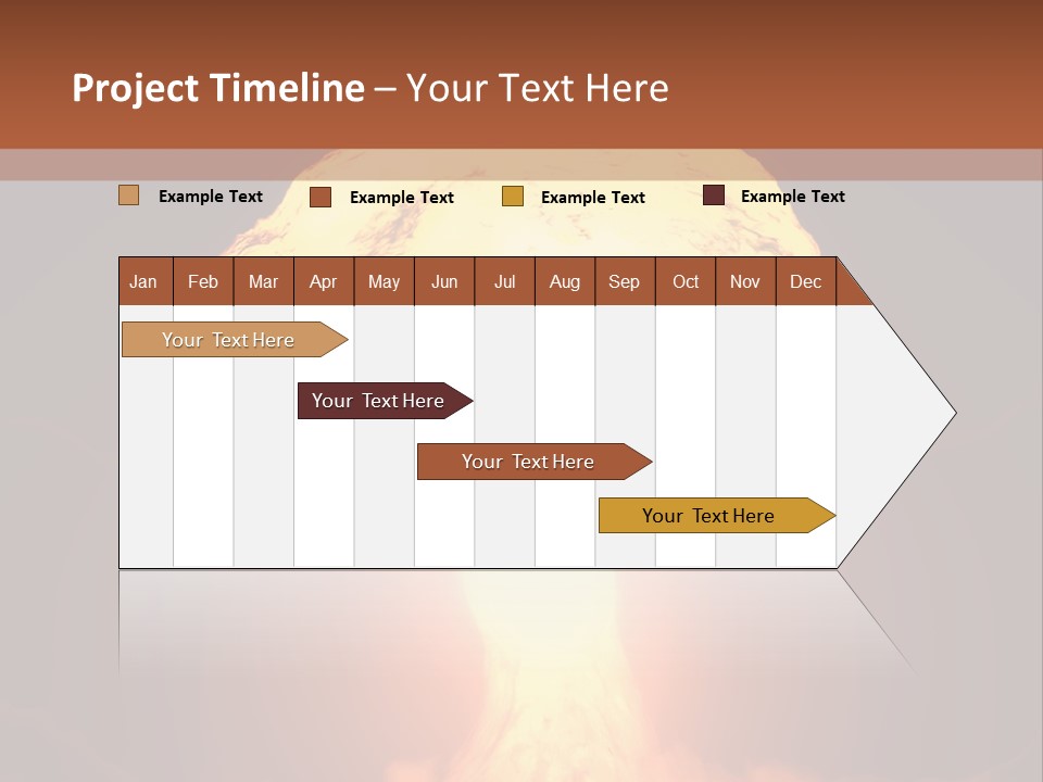 A Nuclear Powerpoint Presentation Is Shown PowerPoint Template