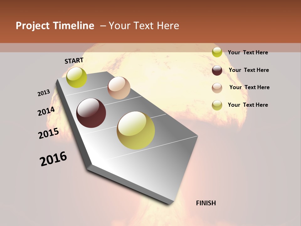 A Nuclear Powerpoint Presentation Is Shown PowerPoint Template