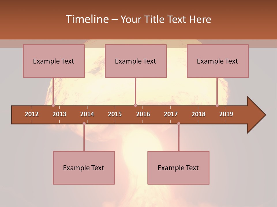 A Nuclear Powerpoint Presentation Is Shown PowerPoint Template