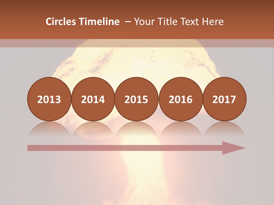 A Nuclear Powerpoint Presentation Is Shown PowerPoint Template