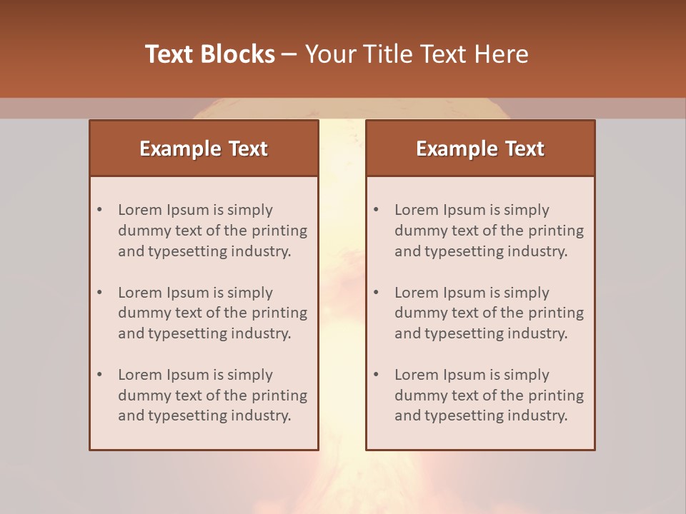 A Nuclear Powerpoint Presentation Is Shown PowerPoint Template