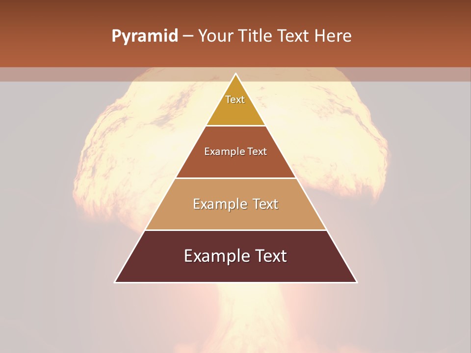 A Nuclear Powerpoint Presentation Is Shown PowerPoint Template