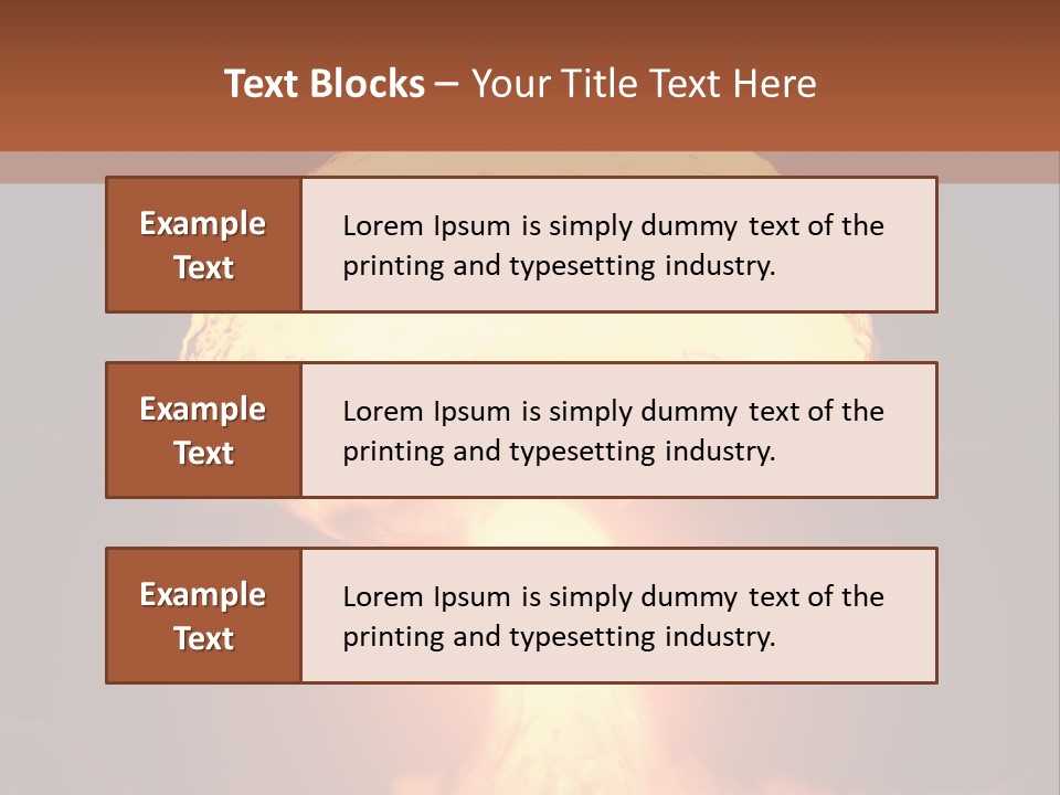A Nuclear Powerpoint Presentation Is Shown PowerPoint Template