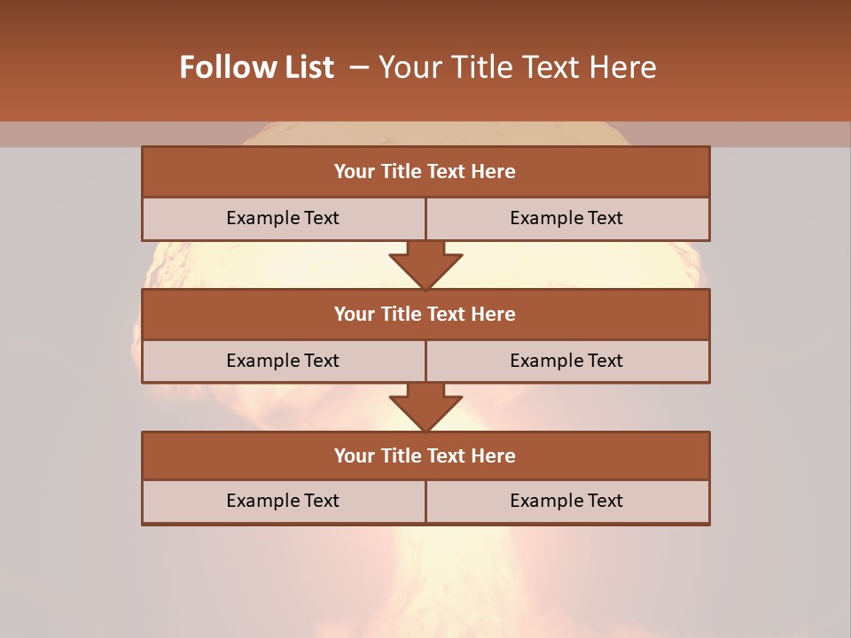 A Nuclear Powerpoint Presentation Is Shown PowerPoint Template