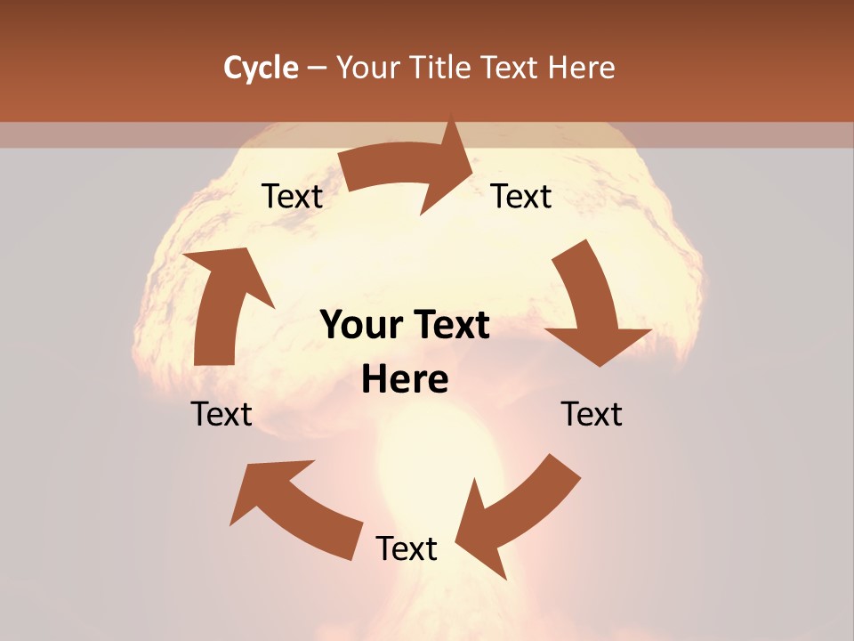 A Nuclear Powerpoint Presentation Is Shown PowerPoint Template