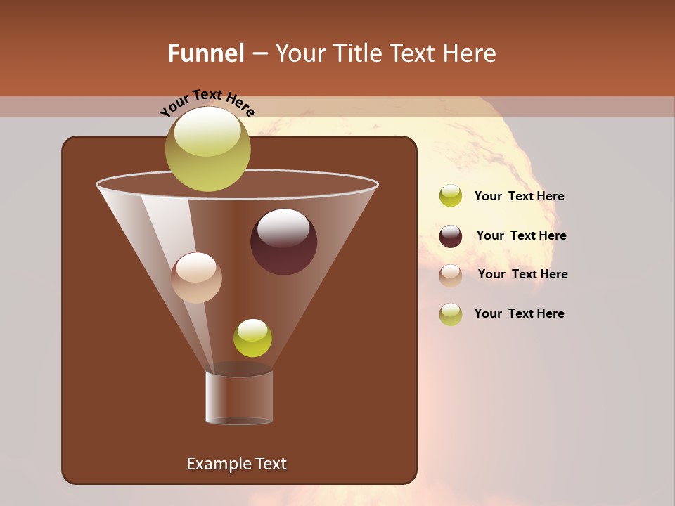 A Nuclear Powerpoint Presentation Is Shown PowerPoint Template