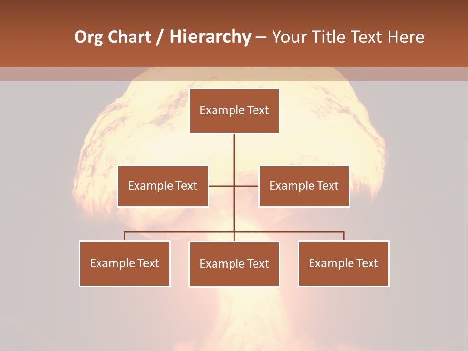 A Nuclear Powerpoint Presentation Is Shown PowerPoint Template