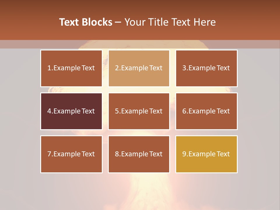 A Nuclear Powerpoint Presentation Is Shown PowerPoint Template