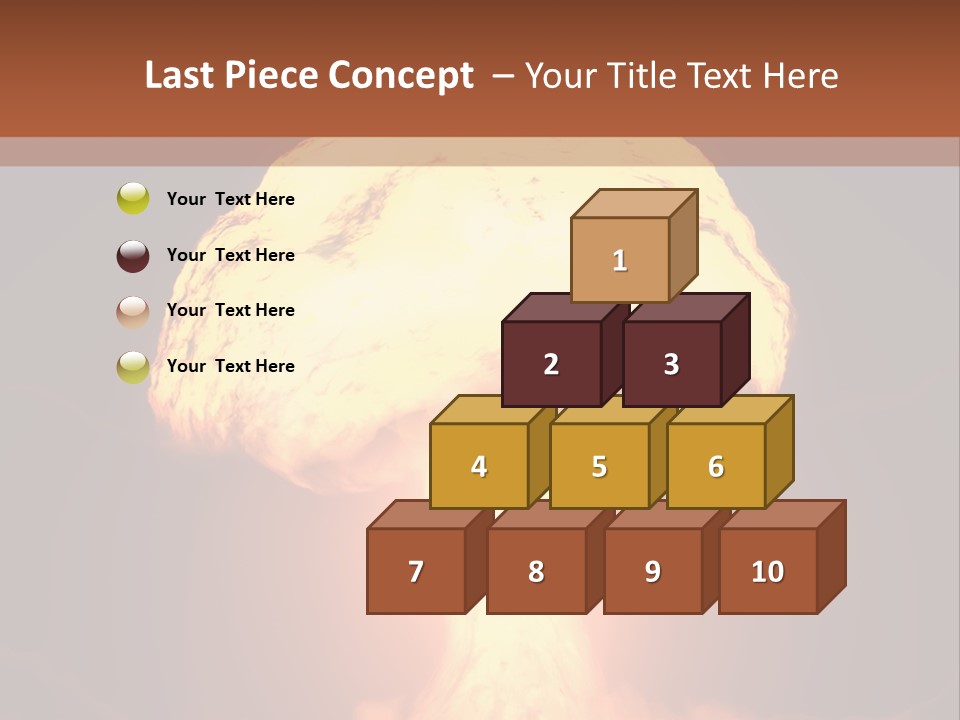 A Nuclear Powerpoint Presentation Is Shown PowerPoint Template