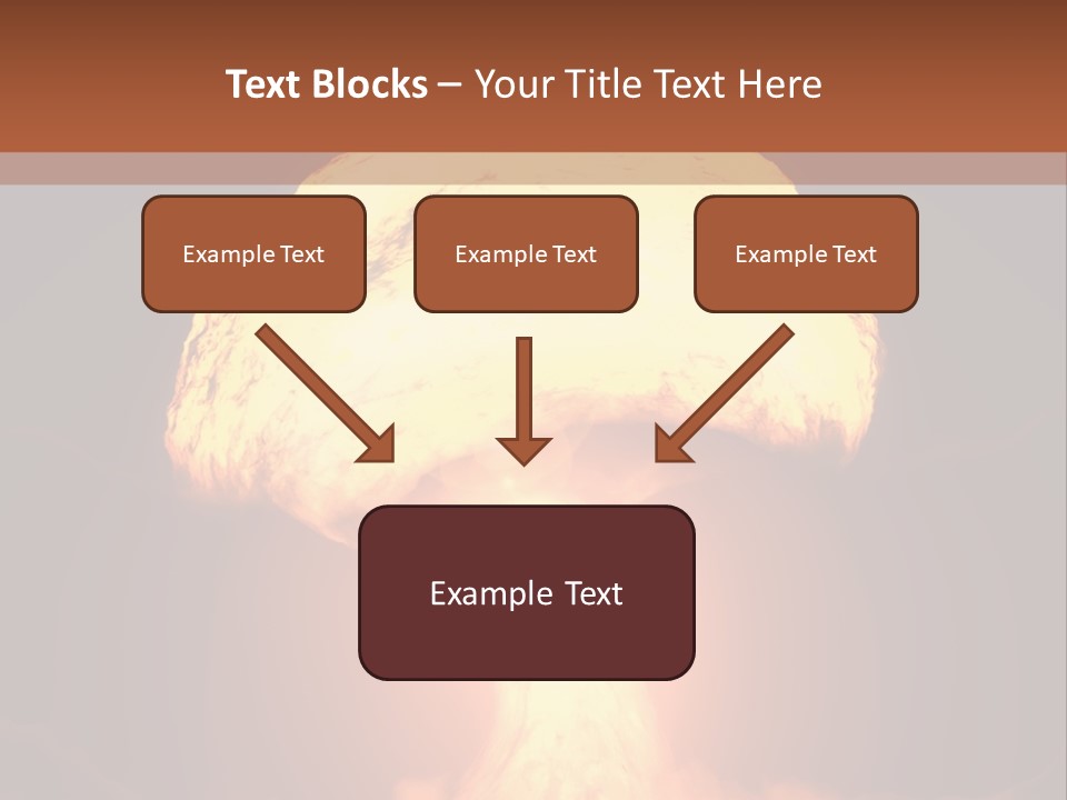 A Nuclear Powerpoint Presentation Is Shown PowerPoint Template