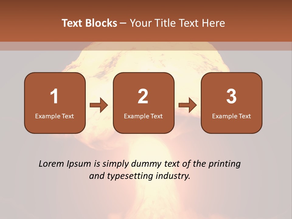 A Nuclear Powerpoint Presentation Is Shown PowerPoint Template