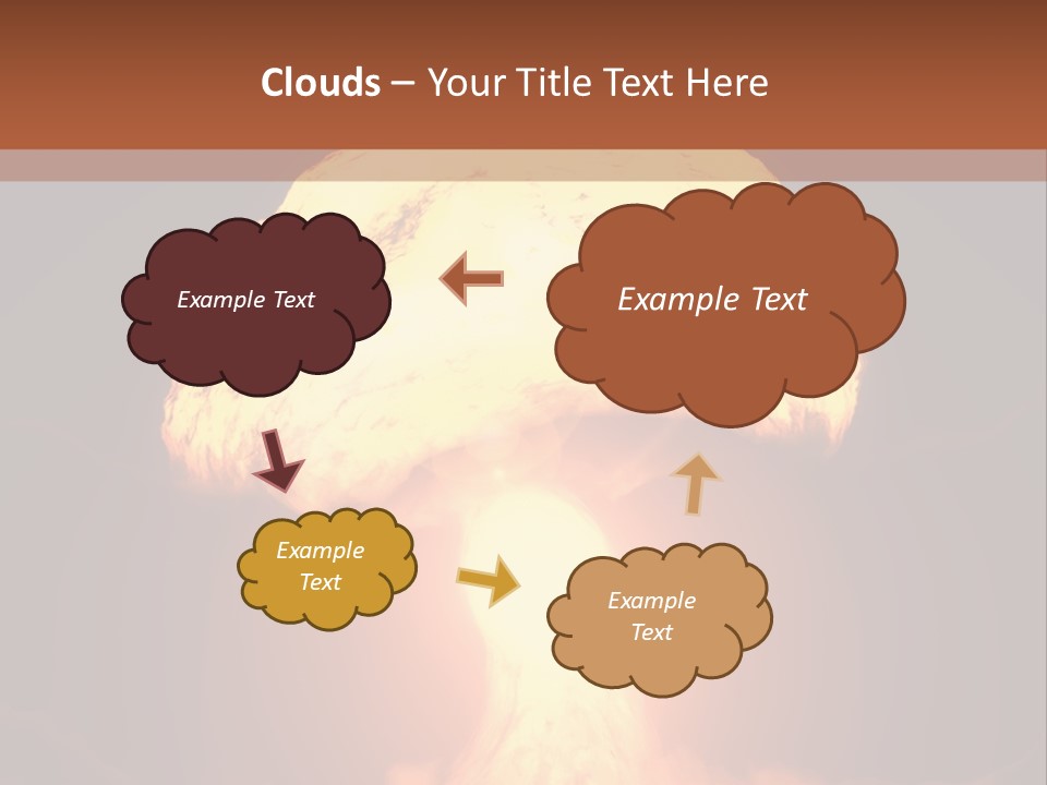 A Nuclear Powerpoint Presentation Is Shown PowerPoint Template