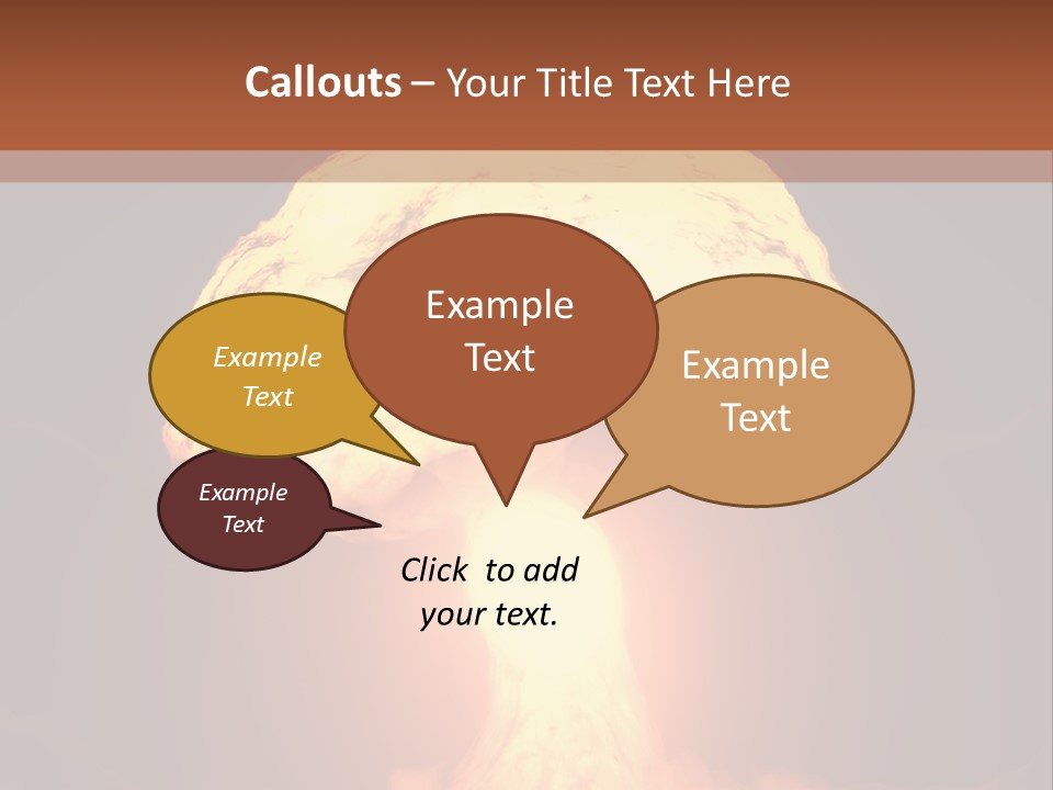 A Nuclear Powerpoint Presentation Is Shown PowerPoint Template