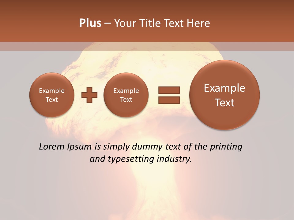 A Nuclear Powerpoint Presentation Is Shown PowerPoint Template