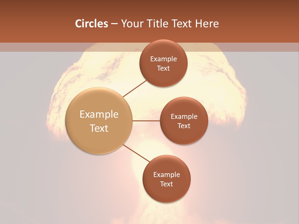 A Nuclear Powerpoint Presentation Is Shown PowerPoint Template