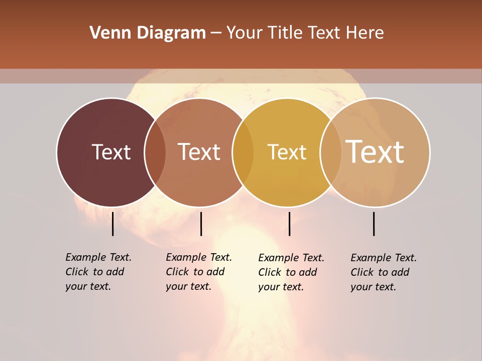 A Nuclear Powerpoint Presentation Is Shown PowerPoint Template