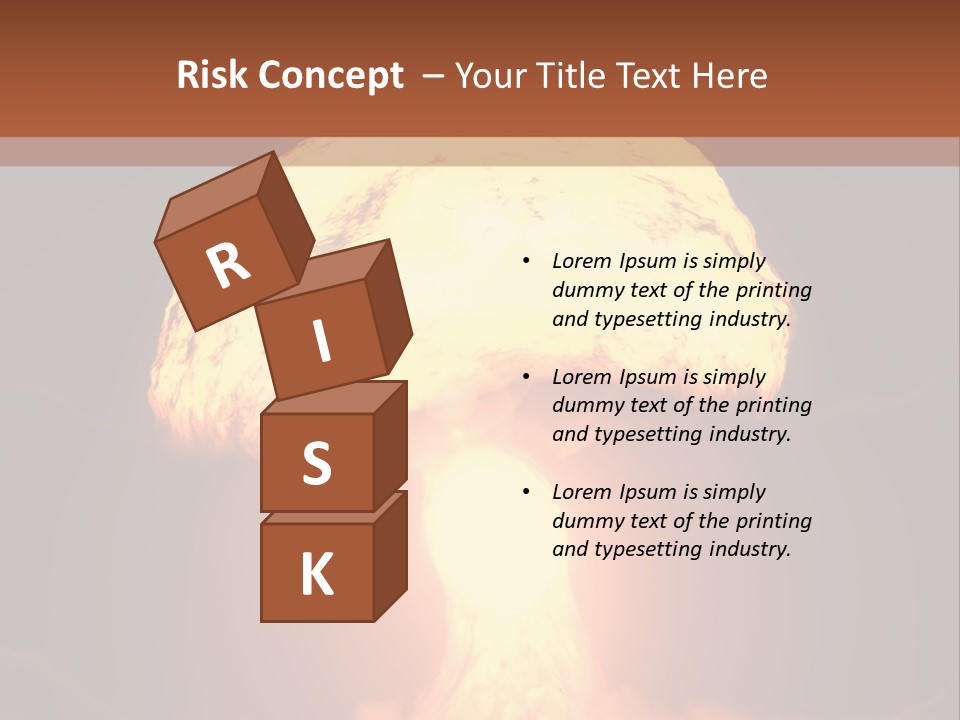 A Nuclear Powerpoint Presentation Is Shown PowerPoint Template