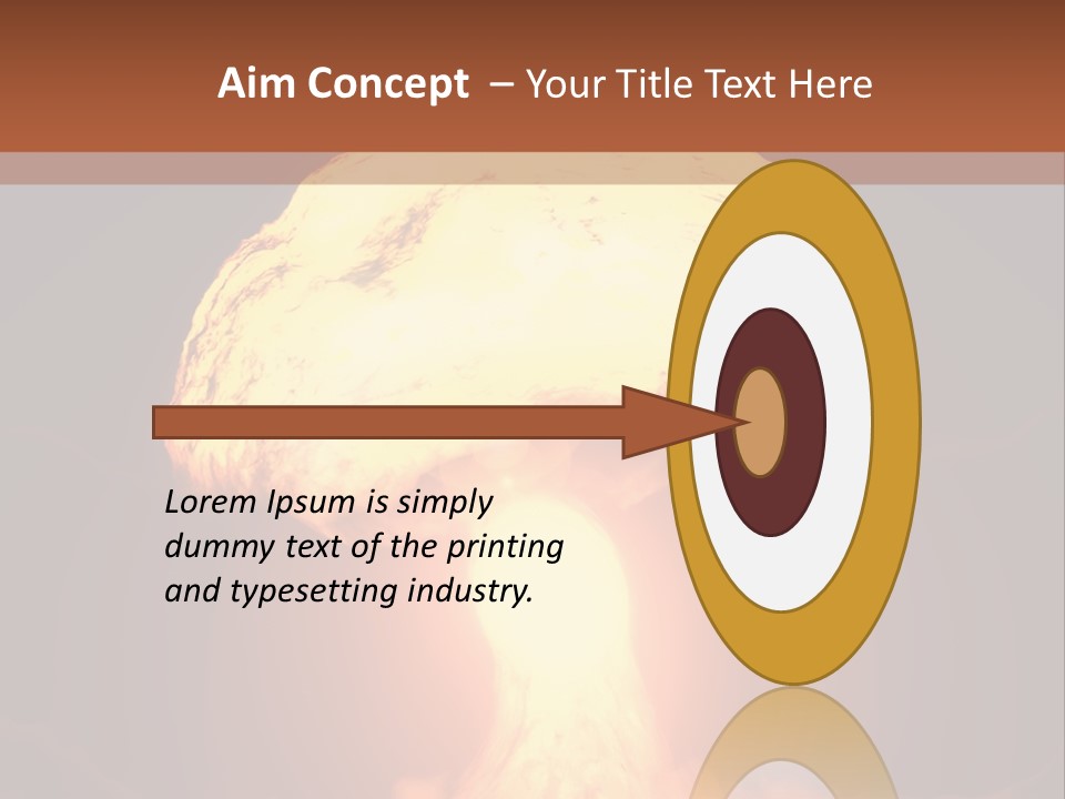 A Nuclear Powerpoint Presentation Is Shown PowerPoint Template