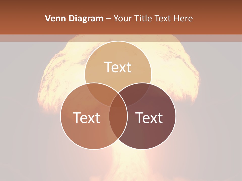A Nuclear Powerpoint Presentation Is Shown PowerPoint Template