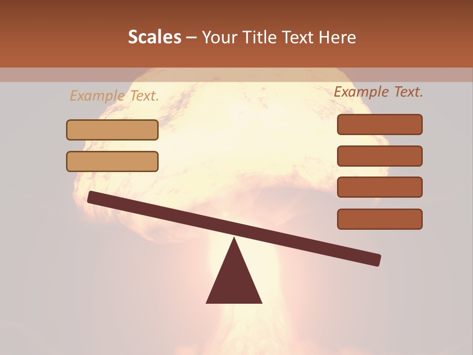 A Nuclear Powerpoint Presentation Is Shown PowerPoint Template
