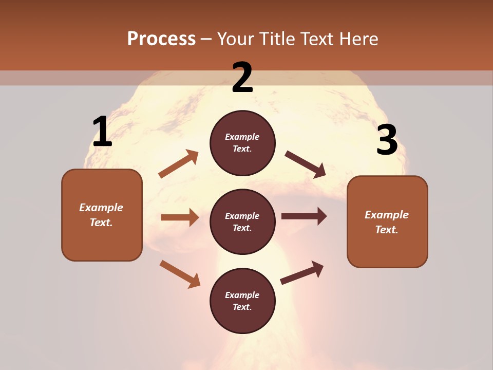 A Nuclear Powerpoint Presentation Is Shown PowerPoint Template