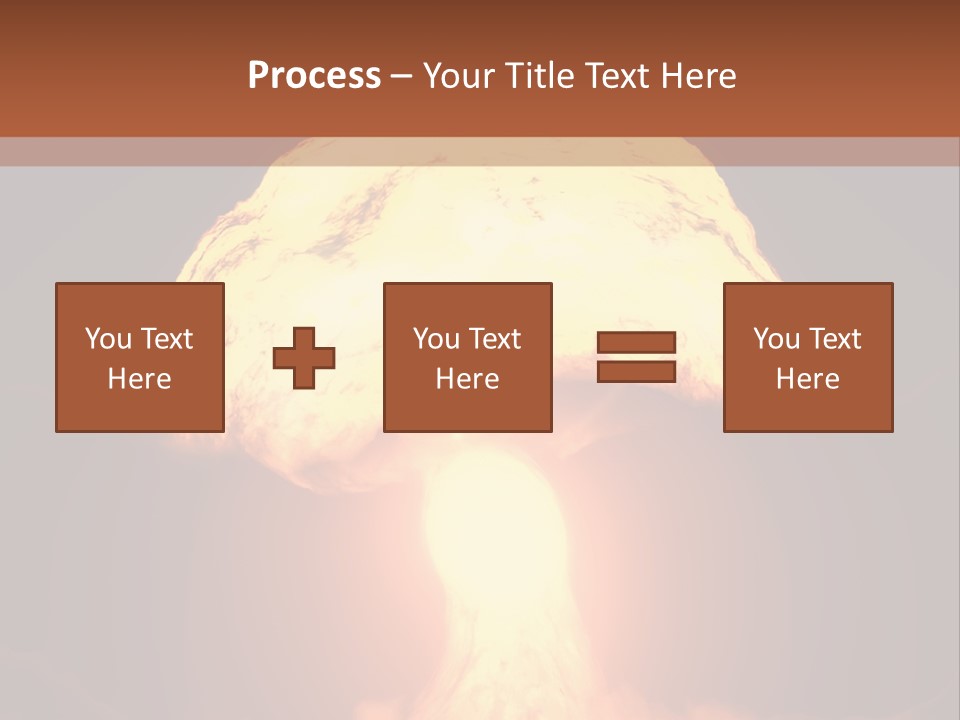 A Nuclear Powerpoint Presentation Is Shown PowerPoint Template