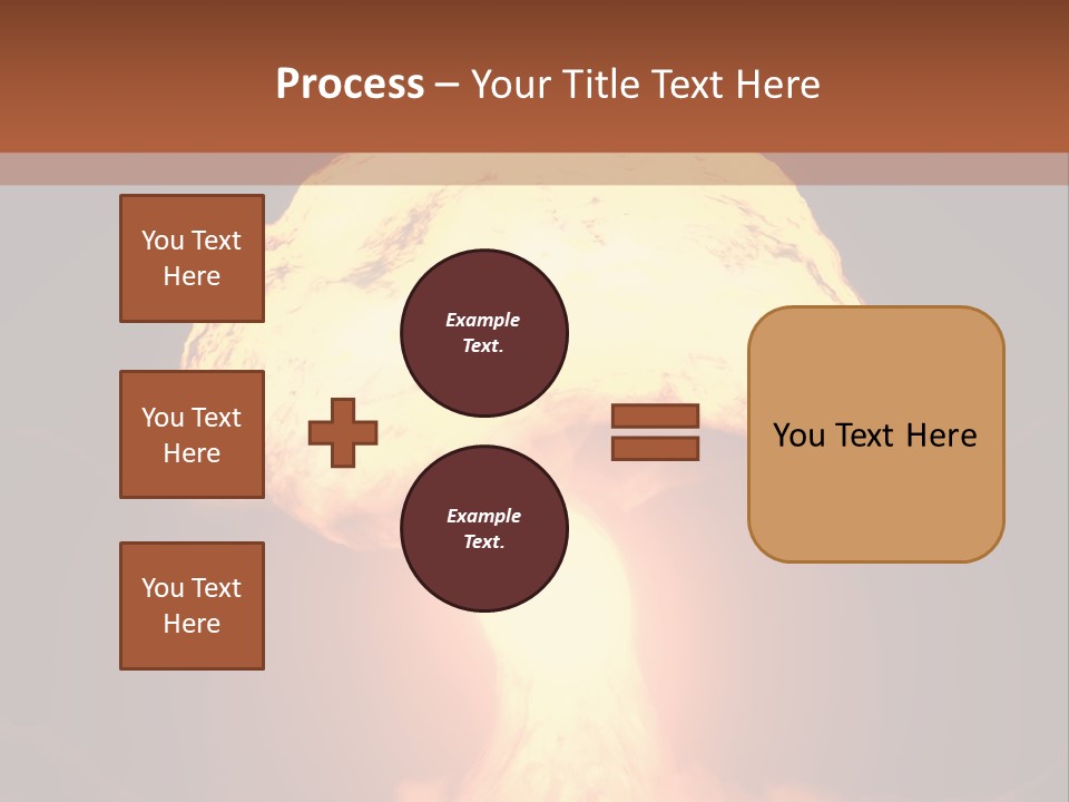 A Nuclear Powerpoint Presentation Is Shown PowerPoint Template