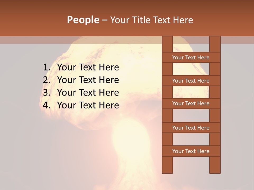 A Nuclear Powerpoint Presentation Is Shown PowerPoint Template