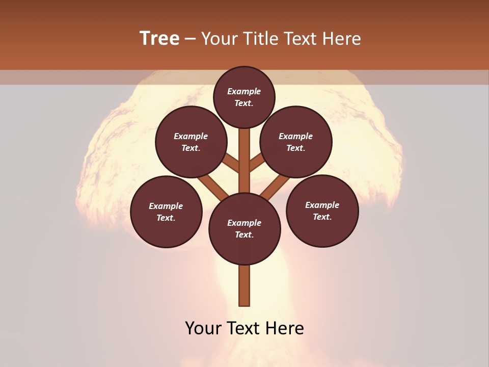 A Nuclear Powerpoint Presentation Is Shown PowerPoint Template