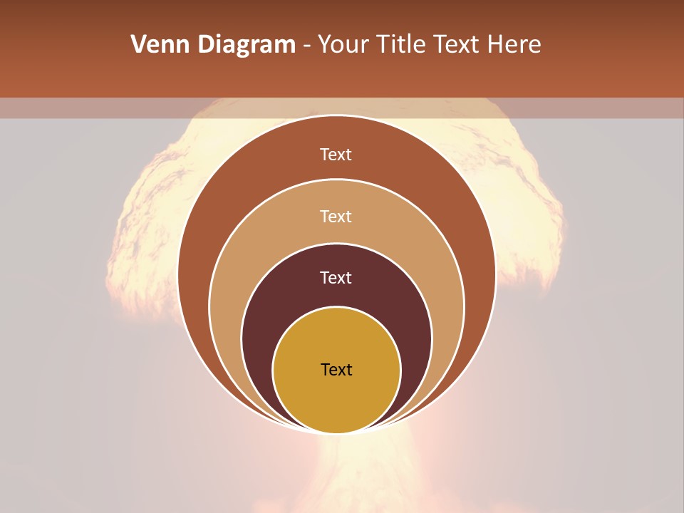 A Nuclear Powerpoint Presentation Is Shown PowerPoint Template