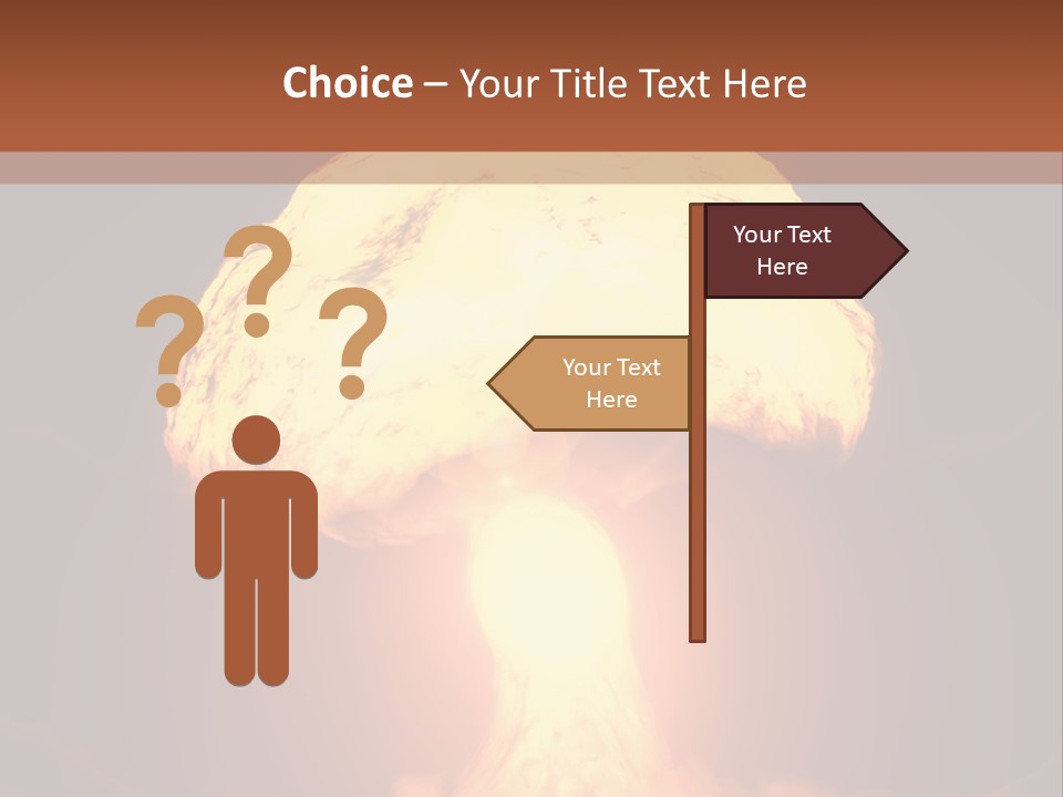 A Nuclear Powerpoint Presentation Is Shown PowerPoint Template
