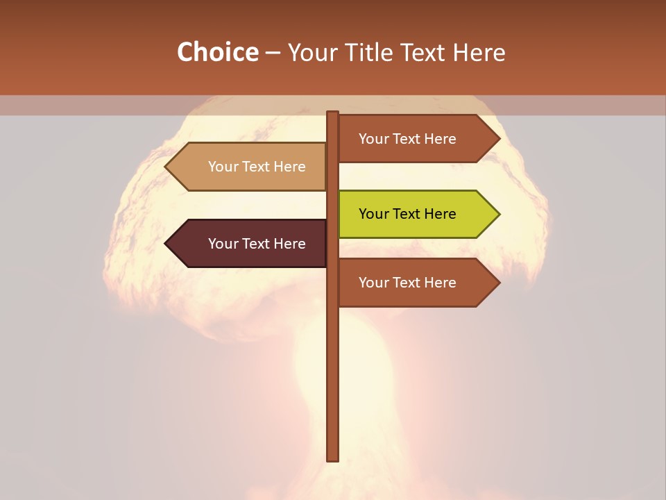 A Nuclear Powerpoint Presentation Is Shown PowerPoint Template