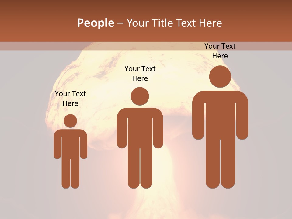 A Nuclear Powerpoint Presentation Is Shown PowerPoint Template